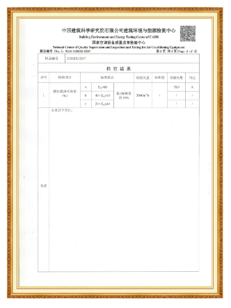 Plastic Frame V Type Acid Removal Filter Test Report-3