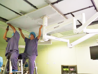 Hospital operating room HEPA Filter replacement