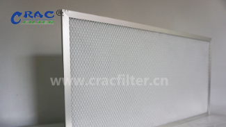 Foldable panel primary filter has long regular maintenance  life and economical cost